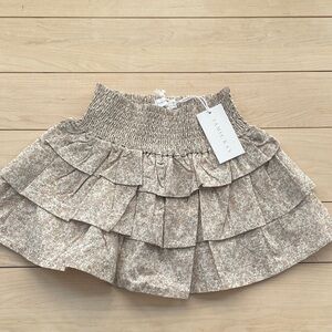 Jamie Kay Beige Floral Skater Skirt